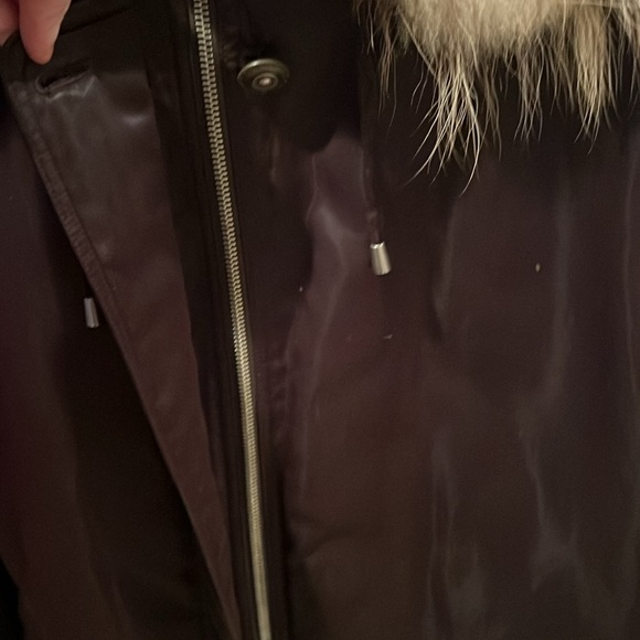 Bromley Sport Real Down winter coat. Women’s Sz M. Fur detachable hood - Picture 3 of 9